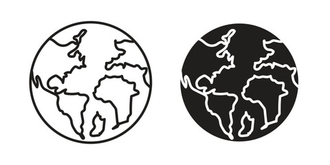 Wall Mural - World icon