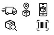 © Bundi - Delivery and tracking symbols illustrating logistics and e-commerce solutions for online shopping