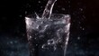 © Thares2020 - Refreshing water pouring into a glass