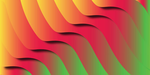 Wall Mural - abstract gradient wave pattern colorful background ideal for modern design concepts and creative vis