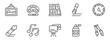 © Muhammad Hridoy - Collection of ten minimalist line art icons: painting, music, books, time, design tools, and more; perfect for website, app, or presentation design.