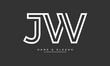 © grafic.ustani - JW, WJ, J, W Abstract Letters Logo Monogram