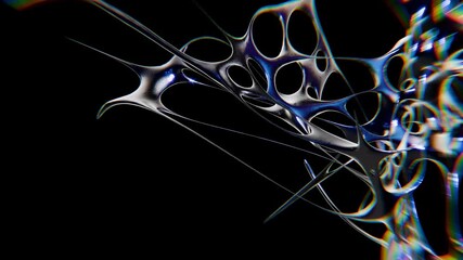 Design of Spectral chrometype futuristic y2k looping design element Background
