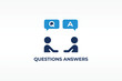 © layinatus - QUESTIONS ANSWERS vector, icon or logo sign isolated symbol illustration