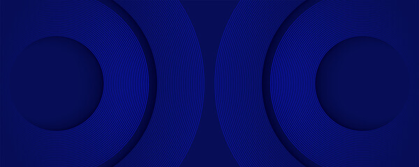 Wall Mural - abstract dark blue background with circular swirl patterns and light effects