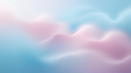 Wall Mural - abstract pastel dreamscape: a serene blend of blue and pink hues