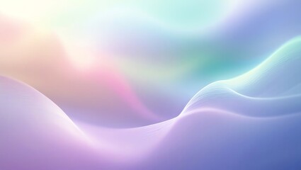 Wall Mural - pastel dreamscape: an abstract wave of serenity
