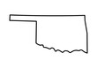 © ValGraphic - Oklahoma state map outline
