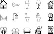 © Mohamed - Home flat icon set vector illustration