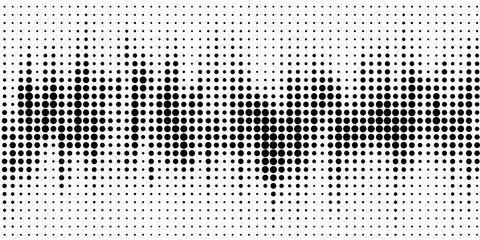 Wall Mural - White and black halftone dots pattern color gradient grunge texture background. Pop art comic sport style vector illustration dots. eps 10. modern.