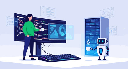 Software Development Human And Artificial Intelligence Teamwork On Digital Solutions