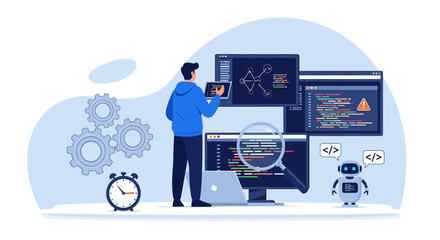 Software development process with programming expert and artificial intelligence