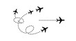 © imran - Aerial Journey Vector Illustration of Airplanes in Flight
