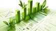 © Izza - Green Business Growth Concept:  Eco-Friendly Investment and Sustainable Financial Performance