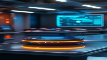 Futuristic Tech: Smart Device in Lab