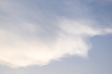 Wall Mural - beautiful blue sky and white cloud background in springtime
