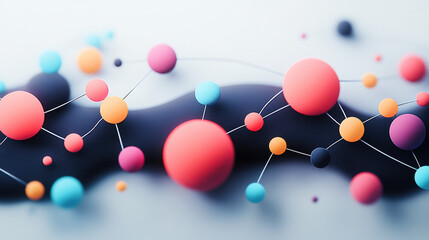3d rendered illustration of a cells spheres traveling in the blood line anatomy system  