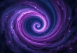 © GenAI Creations - Colorful spiral galaxy swirling in deep space with glowing cosmic clouds and bright core