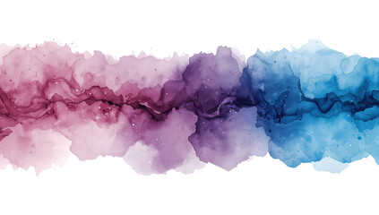 Wall Mural - elegant fluid art piece, featuring blending watercolor textures with dreamy gradient design on