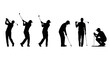 © Charles - Golf Silhouettes Action Poses Guide