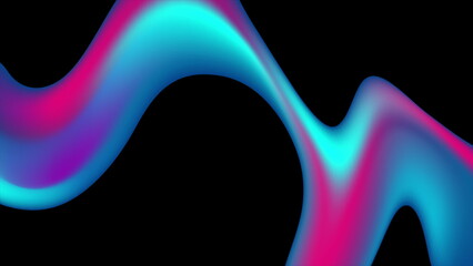 Wall Mural - Abstract blue and purple liquid wave futuristic background