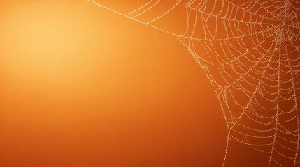 Orange Gradient with Web Corners