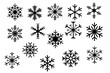 © NadeAnamta - set of snowflakes icons