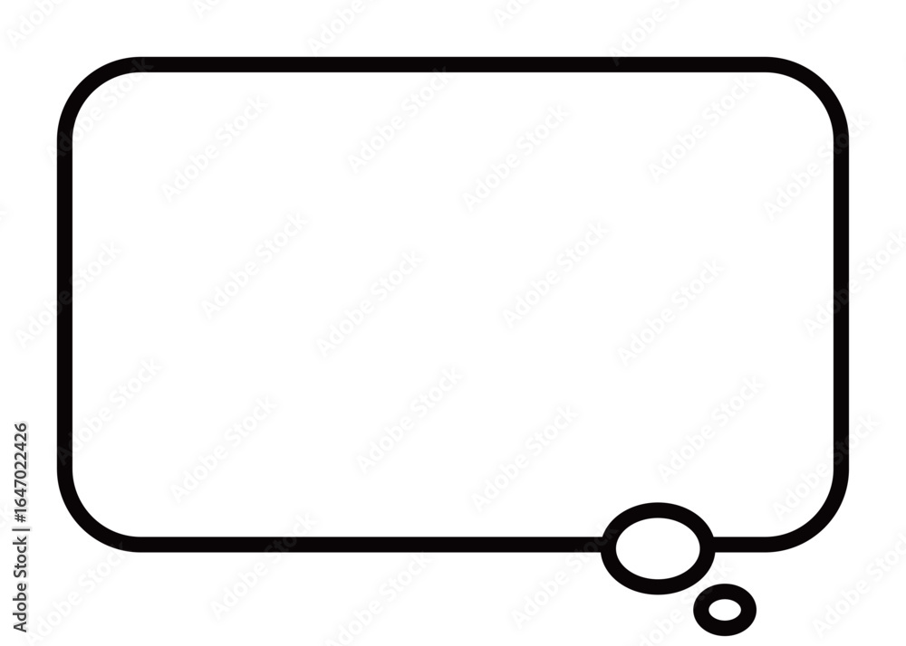 シンプルで使いやすい吹き出し