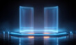 © Hmen - INTERFAZ HOLOGRÁFICA MINIMALISTA: PROYECCIÓN GEOMÉTRICA SIMPLE