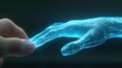 © CrazyJuke - A robotic hand interacts with a digital world, showcasing seamless communication between humans and advanced AI.