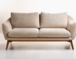 © Cristina - elegant cream sofa with wooden legs