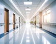 © Setiadi - Bright Hospital Corridor Clean, Modern Medical Interior with Natural Light