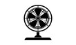 © MdHafizur - Download Electric Fan Silhouette  Vector Illustration Eps File For Design.