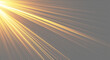 © Birol Dincer  - yellow sun light rays on the png transparent background