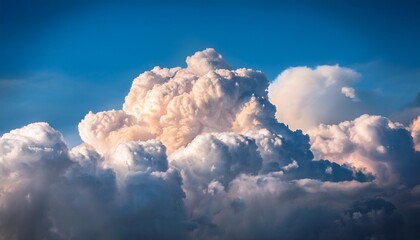 Wall Mural - huge smoke clouds on sky background