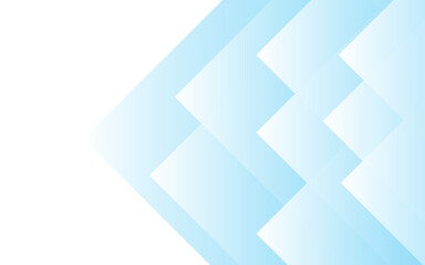 Canvas Print - abstract minimalist geometric background with overlapping translucent blue diamond shapes. soft grad