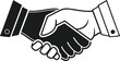 © RobinGraphix - Business handshake icons in solid and outline style for professional use