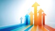 © ConceptStudio - business graph with arrow