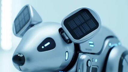 Robotic Mouse with Solar Panels, and Closeup.