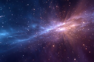 Wall Mural - exploring vast cosmic expanses with vibrant colors reflecting the beauty of deep space and the myste