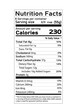 © creativebubble - Nutrition Facts information label for box. Daily value ingredient calories, cholesterol and fats in grams and percent. Flat design, vector illustration on background.