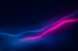 © Sudipto - Dynamic futuristic wave of glowing blue and pink dots flowing smoothly across dark background creating vibrant abstract digital design for technology innovation and modern visual creative art concept