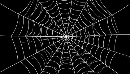 Detailed spider web graphic