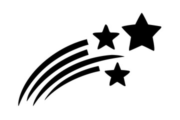 black and white star