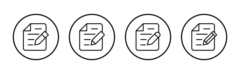 Note icon vector. notepad sign and symbol
