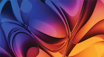 Abstract swirling color gradients