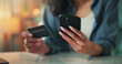 © peopleimages.com - Hands, phone and credit card in home with online shopping, sale and easy payment for web store. Person, smartphone and digital banking on mobile app, fintech or discount deal with ecommerce at house