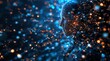 © Yulia - Dynamic AI human profile with glowing network and digital connection, future tech concept