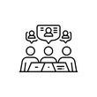 © animardiani - Simple Illustration of People in a Meeting with Communication.