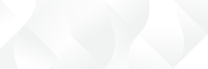 Wall Mural - abstract pattern white geometric banner design background.